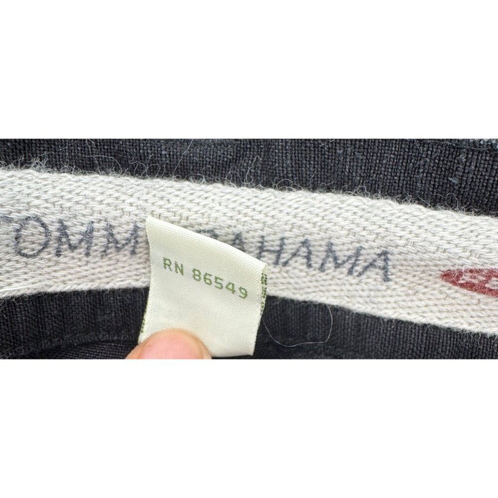 Tommy Bahama Black Drawstring Hemp  Silk Blend Shorts Size 10 - Picture 6 of 11